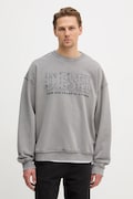 Diesel bluza bawełniana S-BOXT-RAW-V1 męska kolor szary z aplikacją A20463.0KMAG