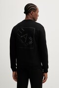 Βαμβακερή μπλούζα EA7 Emporio Armani χρώμα: μαύρο, AF17787.7M001489