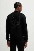 Βαμβακερή μπλούζα EA7 Emporio Armani χρώμα: μαύρο, AF17787.7M001489