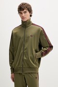 adidas Originals bluza Firebird męska kolor zielony gładka KE1644