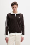 Pulover adidas Originals Beckenbauer moški, rjava barva, KE1665