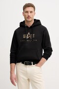 Alpha Industries bluza Basic Hoodie BL Effect Print męska kolor czarny z kapturem z nadrukiem 178312EP