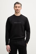 Mikina Emporio Armani pánská, černá barva, s potiskem, EM004541 AF10013