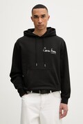 Calvin Klein Jeans bluza z kapturem męska bawełniana czarna LV04RF234G