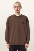 AllSaints bluza męska bawełniana XANDER brązowa M001NE