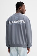 AllSaints bluza bawełniana EMBLEM męska kolor szary gładka M006NE