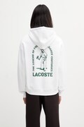 Lacoste bluza z kapturem bawełniana męska biała SH1371