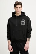 Lacoste hanorac cu glugă pentru bărbați, din bumbac negru SH1371