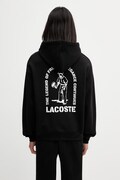 Lacoste bluza z kapturem bawełniana męska czarna SH1371