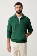 Tommy Hilfiger felpa da uomo in cotone verde MW0MW43115