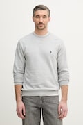 U.S. Polo Assn. bluza DHM LB CREW męska kolor szary melanżowa MUP3356