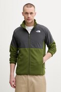 The North Face bluza rozpinana męska polarowa Glacier Heavyweight zielona NF0A89JGM6D1