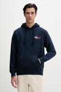 Tommy Jeans bluza z kapturem męska bawełniana granatowa DM0DM22680