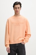Tommy Jeans pánska mikina z bavlny oranžová farba DM0DM22714