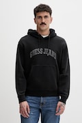 Guess Jeans bluza z kapturem męska bawełniana czarna M6GQA5 KCPR1