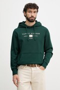 Tommy Hilfiger hanorac cu glugă pentru bărbați, din bumbac verde MW0MW42464