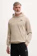Under Armour bluza treningowa Rival LW Hoodie męska kolor beżowy z kapturem gładka 6012335