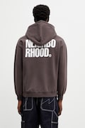 Bavlnená mikina NEIGHBORHOOD CLASSIC SWEAT ZIP HOODIE LS hnedá farba, s kapucňou, s potlačou, 252UWNH.CSM03
