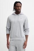 Памучен суичър Napapijri Balis мъжки в сиво с качулка с меланжов десен NP0A4H8A7951