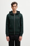 Fred Perry hanorac cu fermoar și glugă din bumbac bărbătesc verde J7536