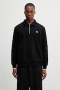 Fred Perry bluza bawełniana męska kolor czarny gładka M2426
