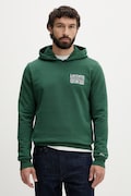 Lacoste bluza z kapturem męska bawełniana zielona SH0745