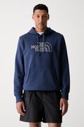 The North Face bluza z kapturem męska z bawełną Drew Peak Light granatowa NF0A8C1BMV01