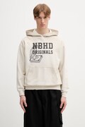 Neighborhood bluza z kapturem bawełniana męska beżowa 261FPNH.CSM09