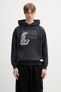 Neighborhood bluza z kapturem bawełniana męska czarna 261FPNH.CSM09