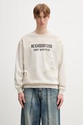 Neighborhood bluza oversize bawełniana męska beżowa 261FPNH.CSM08