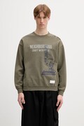 Neighborhood bluza oversize bawełniana męska zielona 261FPNH.CSM08