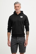 Alpha Industries felpa con cappuccio da uomo con cotone Signature nera 266350