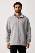 Levi's mikina bavlnená LSE_ORIGINAL HM 1/4 ZIP sivá 001B9