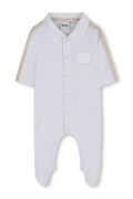 BOSS rampers niemowlęcy bawełniany biały J53041