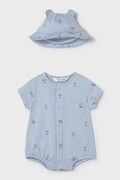 Mayoral Newborn rampers i kapelusz niemowlęcy 1606