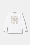 Guess longsleeve bawełniany dziecięcy kolor biały z nadrukiem L6RI00 K8HM4