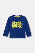 Guess longsleeve bawełniany dziecięcy kolor niebieski z nadrukiem N6RI01 K8HM4