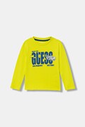 Guess longsleeve bawełniany dziecięcy kolor zielony z nadrukiem N6RI01 K8HM4