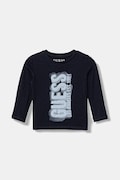 Guess longsleeve bawełniany dziecięcy kolor granatowy z nadrukiem N6RI12 K8HM4