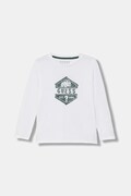 Guess longsleeve bawełniany dziecięcy kolor biały z nadrukiem N6RI19 K8HM4