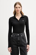 Μακρυμάνικο Calvin Klein Jeans χρώμα: μαύρο, LV047E203G