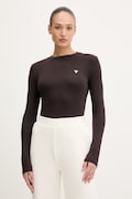 Guess longsleeve SONIA kolor brązowy V6RI00 KD741