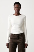 Guess longsleeve damski z modalem NAT beżowy V6RP08 KD932
