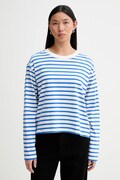 Marc O'Polo longsleeve bawełniany kolor niebieski cold shoulder 5000007507