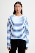 Marc O'Polo longsleeve bawełniany kolor niebieski cold shoulder 5000007507