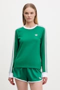 Tričko s dlouhým rukávem adidas Originals zelená barva, KD3686