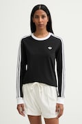 adidas Originals μακρυμάνικο παιδικό βαμβακερό με ελαστάν μαύρο KD7964
