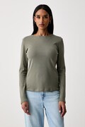 United Colors of Benetton longsleeve damski bawełniany zielony 3GA8D10CF