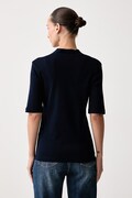 United Colors of Benetton T-shirt damski bawełniany granatowy 3GA8D400U