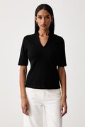 United Colors of Benetton T-shirt damski bawełniany czarny 3GA8D400U
